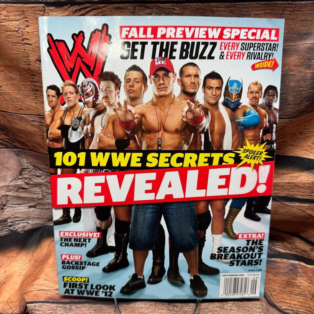 WWE Magazine September 2011 John Cena 101 Secrets Revealed Fall Preview